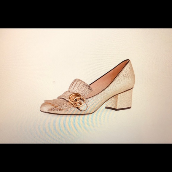 Gucci Shoes - Gucci Metallic Loafer Never Worn